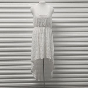Xhilaration Dress Womens Size Extra Large XL White Lace Sleeveless Casual